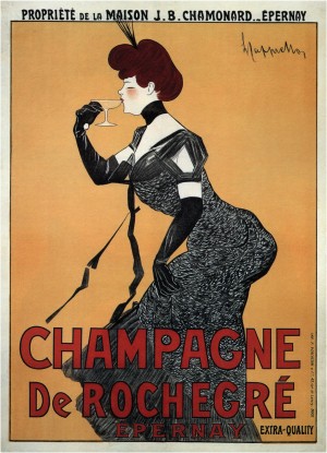 Champagne De Rochegre Leonetto Cappiello 1910